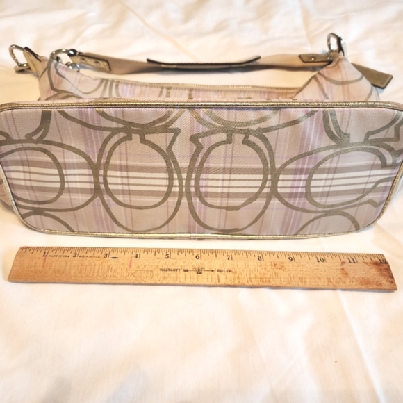 Coach Signature Tartan Plaid Hobo Bag - Picture 10 of 12